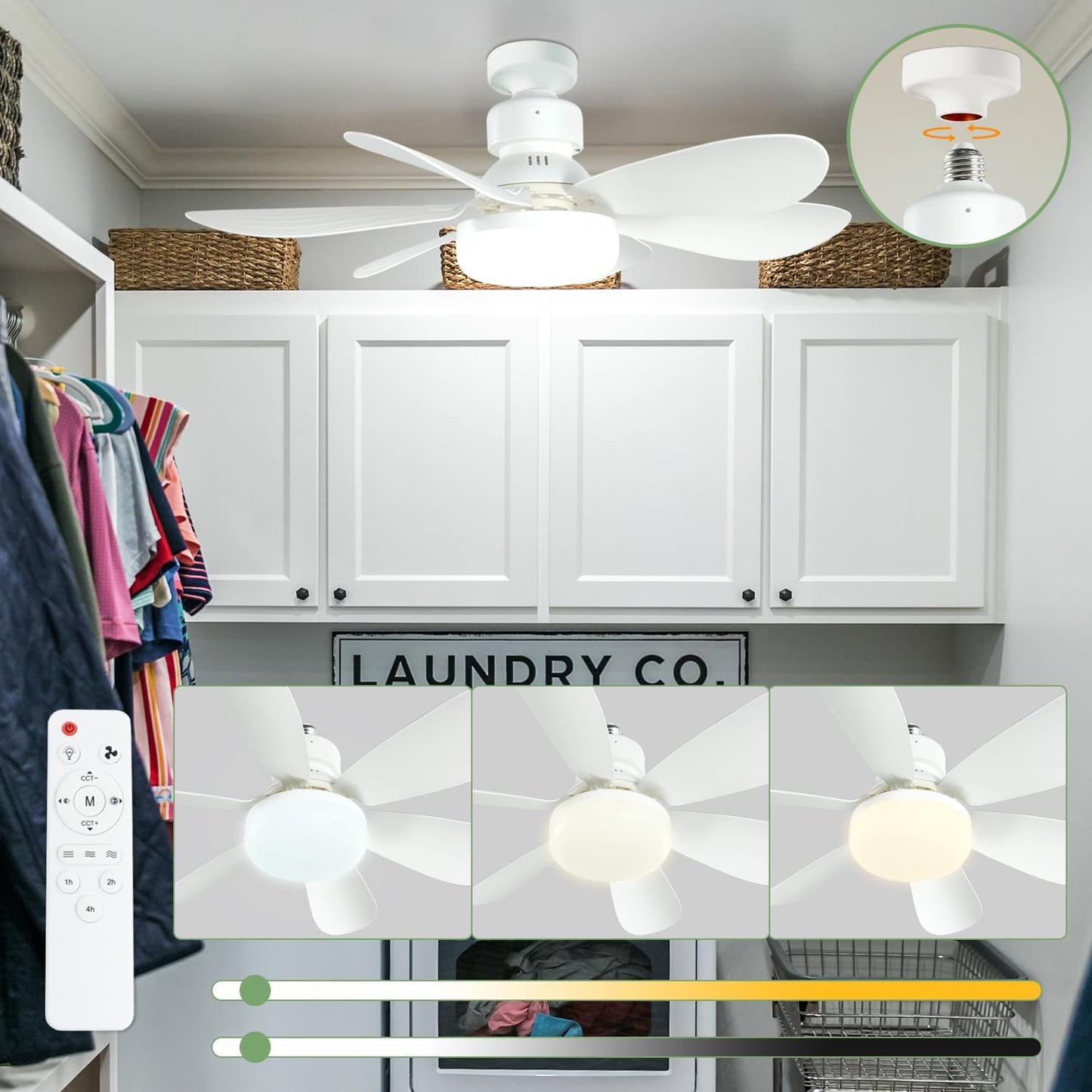 LED Luster Ventilator 100W