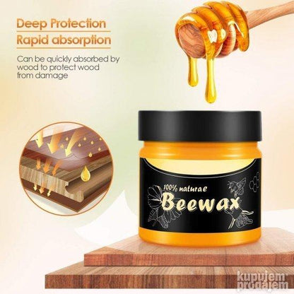 Beewax Pčelinji Vosak za Drvene Površine (1+1 BESPLATNO)