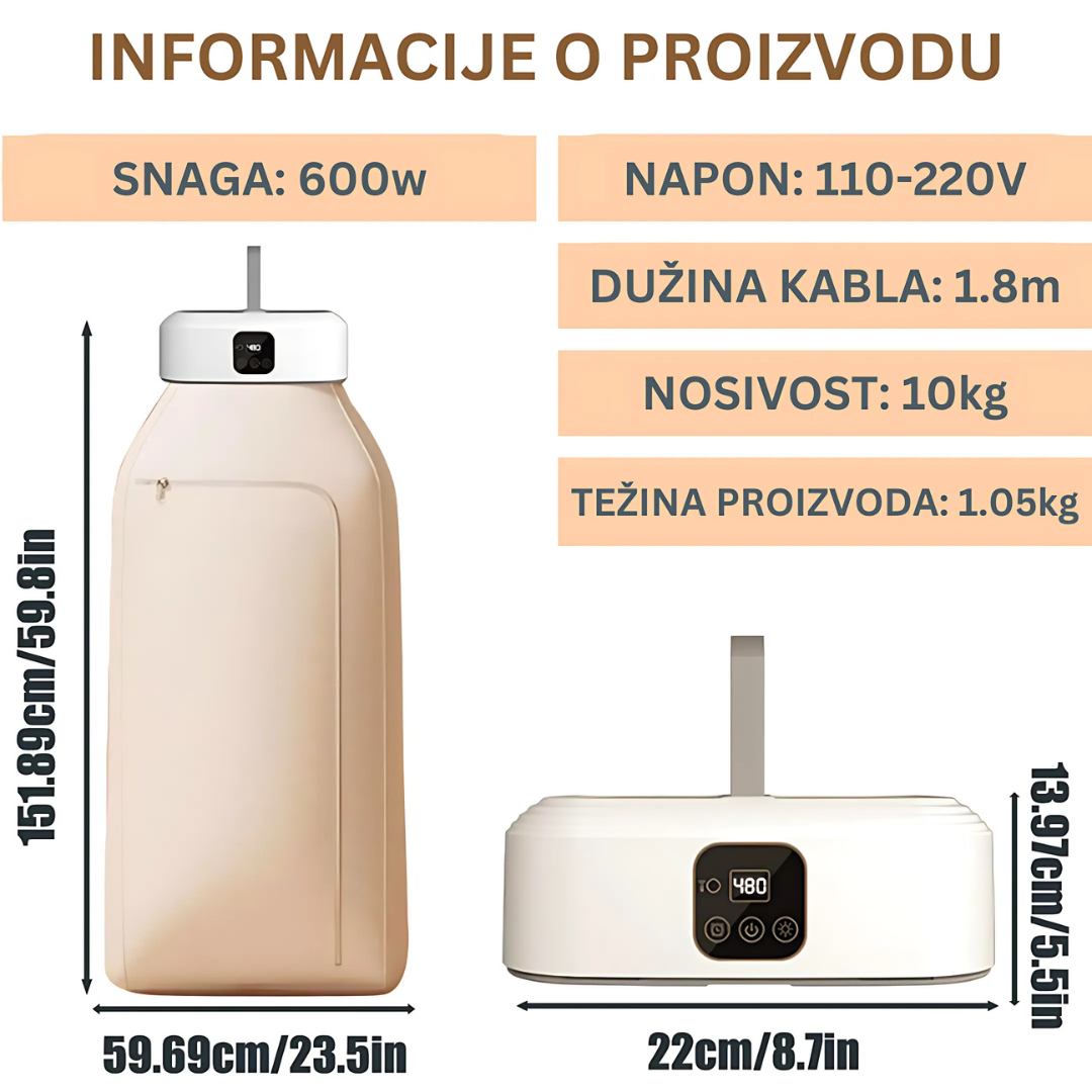 Automatski Sušač i Peglač Odeće