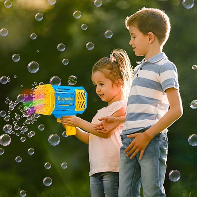 Bazooka svetleća puška za mehuriće pravi 69 balončića odjednom
