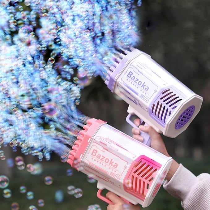 Bazooka svetleća puška za mehuriće pravi 69 balončića odjednom