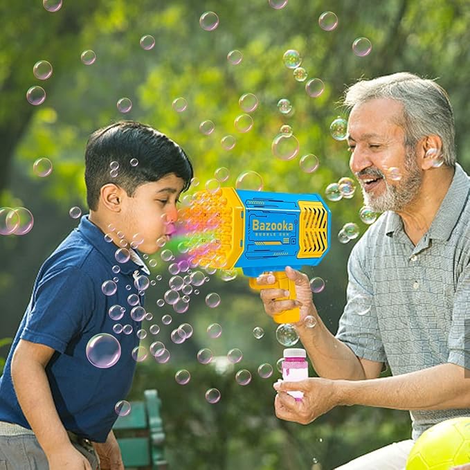 Bazooka svetleća puška za mehuriće pravi 69 balončića odjednom