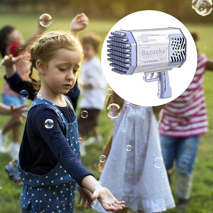 Bazooka svetleća puška za mehuriće pravi 69 balončića odjednom