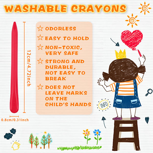 Voštane bojice za decu (24 komada) | PASTELKE