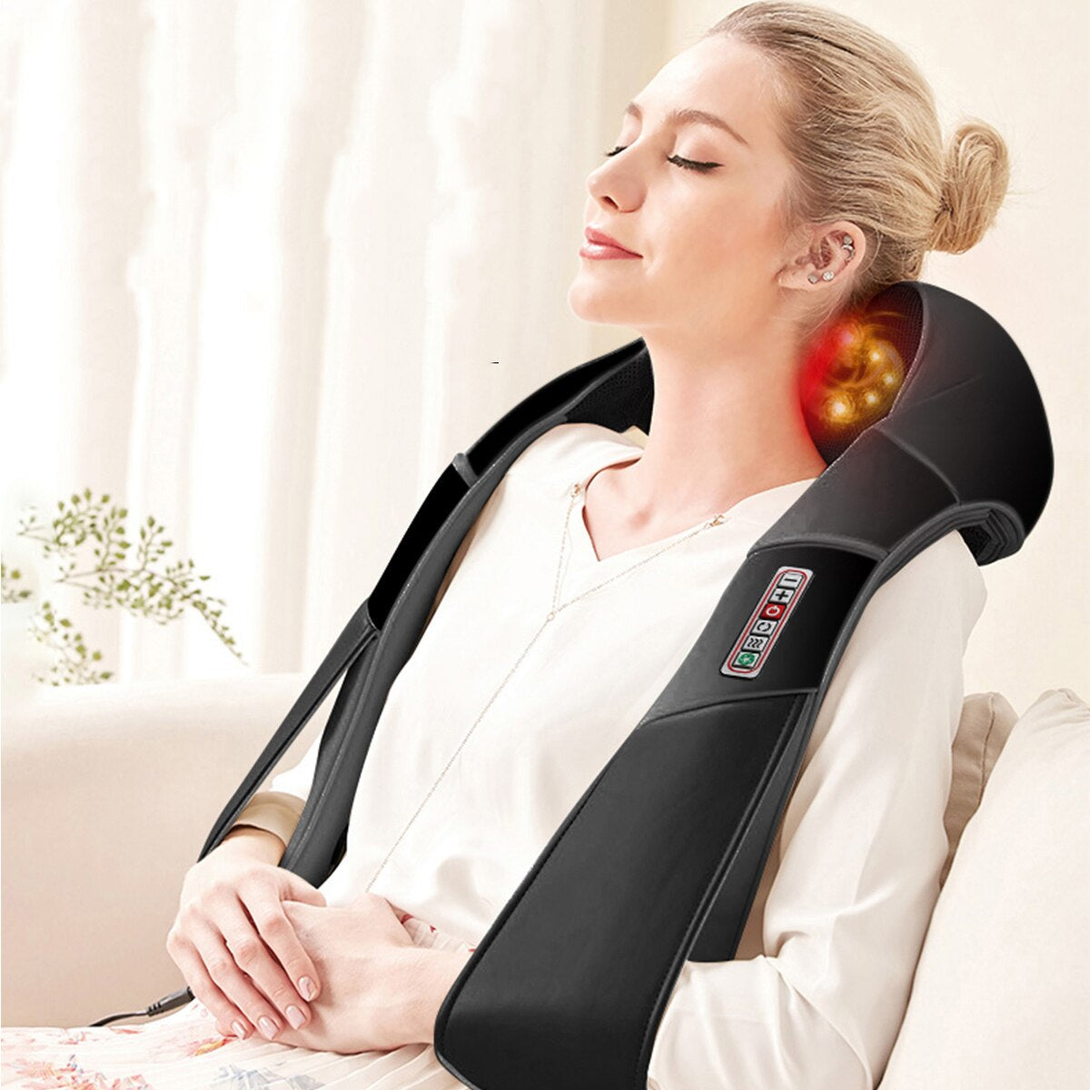 Toplotni Shiatsu Masažer za Vrat i Ramena