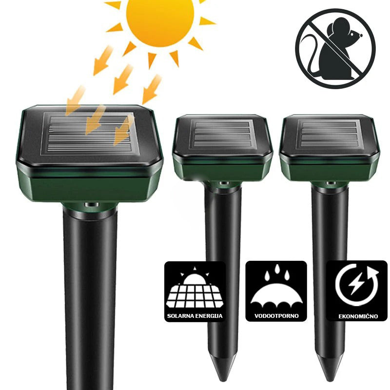 Solarni rastjerivač krtica i štetočina (1+1 GRATIS)