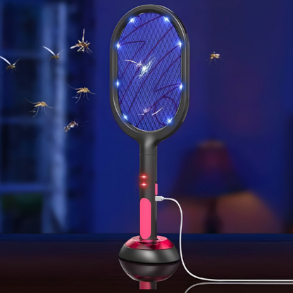 3u1 Lampa i reket sa postoljem za komarce i insekte